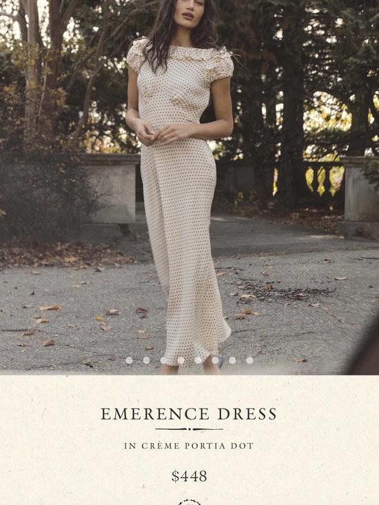 Doen Dresses & Skirts - Doen Emerence Maxi Dress - Crème with Portia Dot Size S
